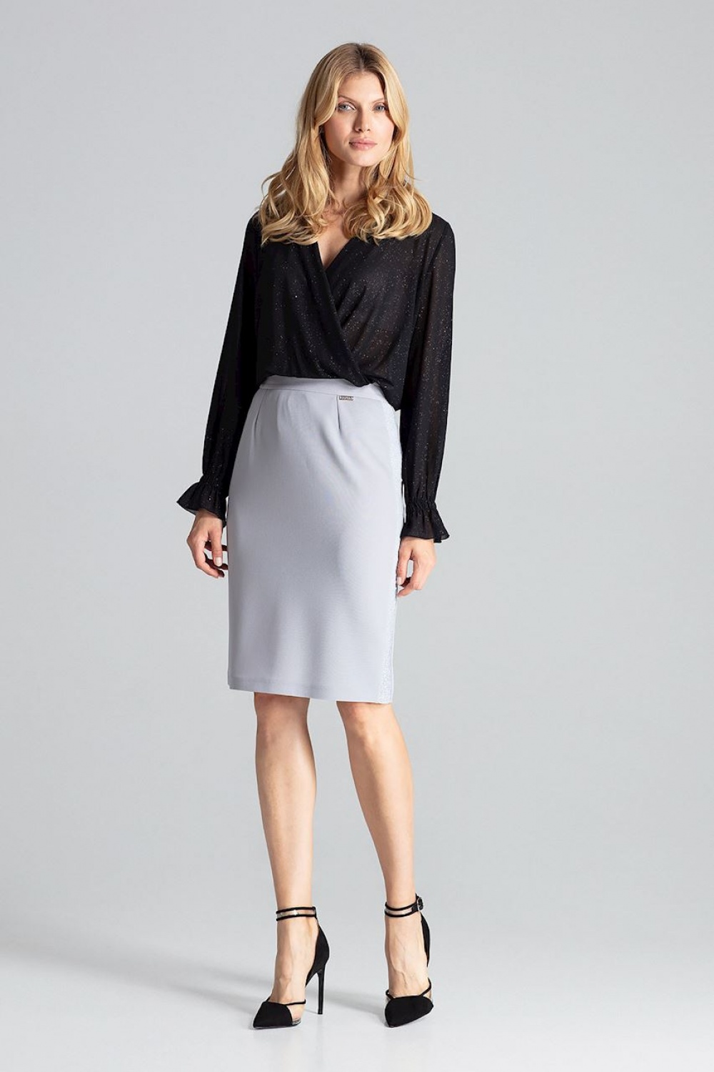 Spódnica Model M688 Grey - Figl138288 - Szary - obrazek 4