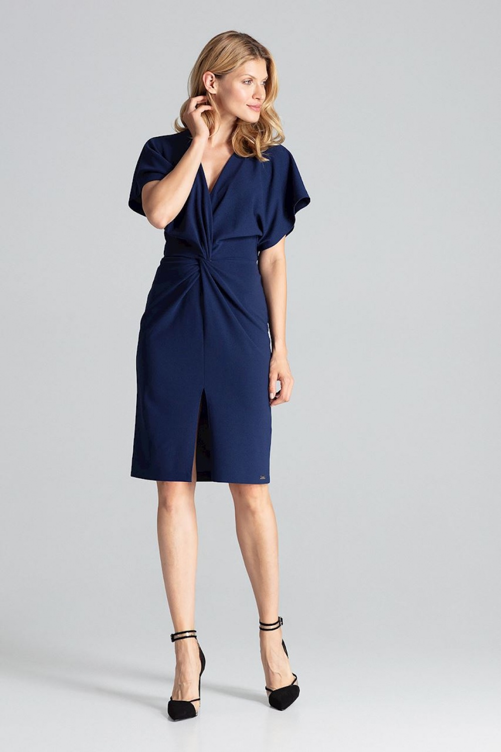 Sukienka Model M687 Navy - Figl138293 - Granatowy - obrazek 2