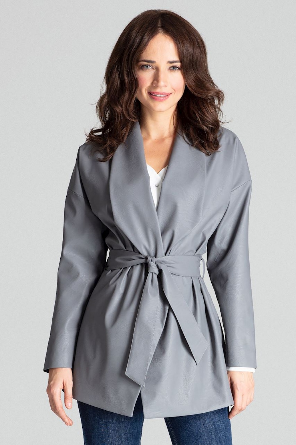 Żakiet Model L074 Grey - Lenitif139328 - Szary
