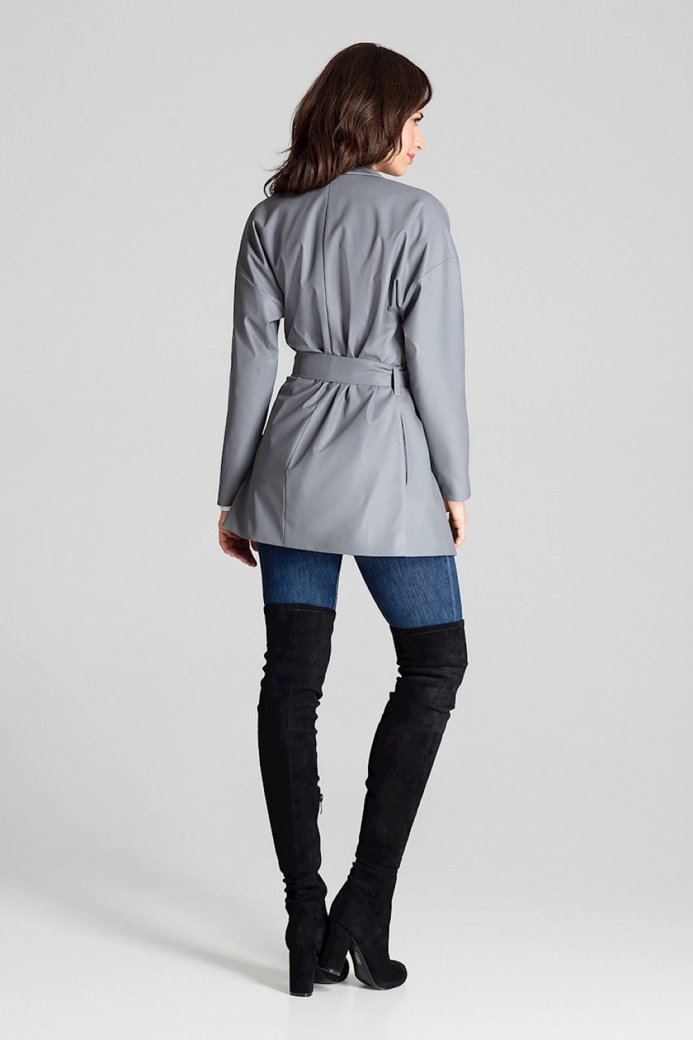 Żakiet Model L074 Grey - Lenitif139328 - Szary - obrazek 3