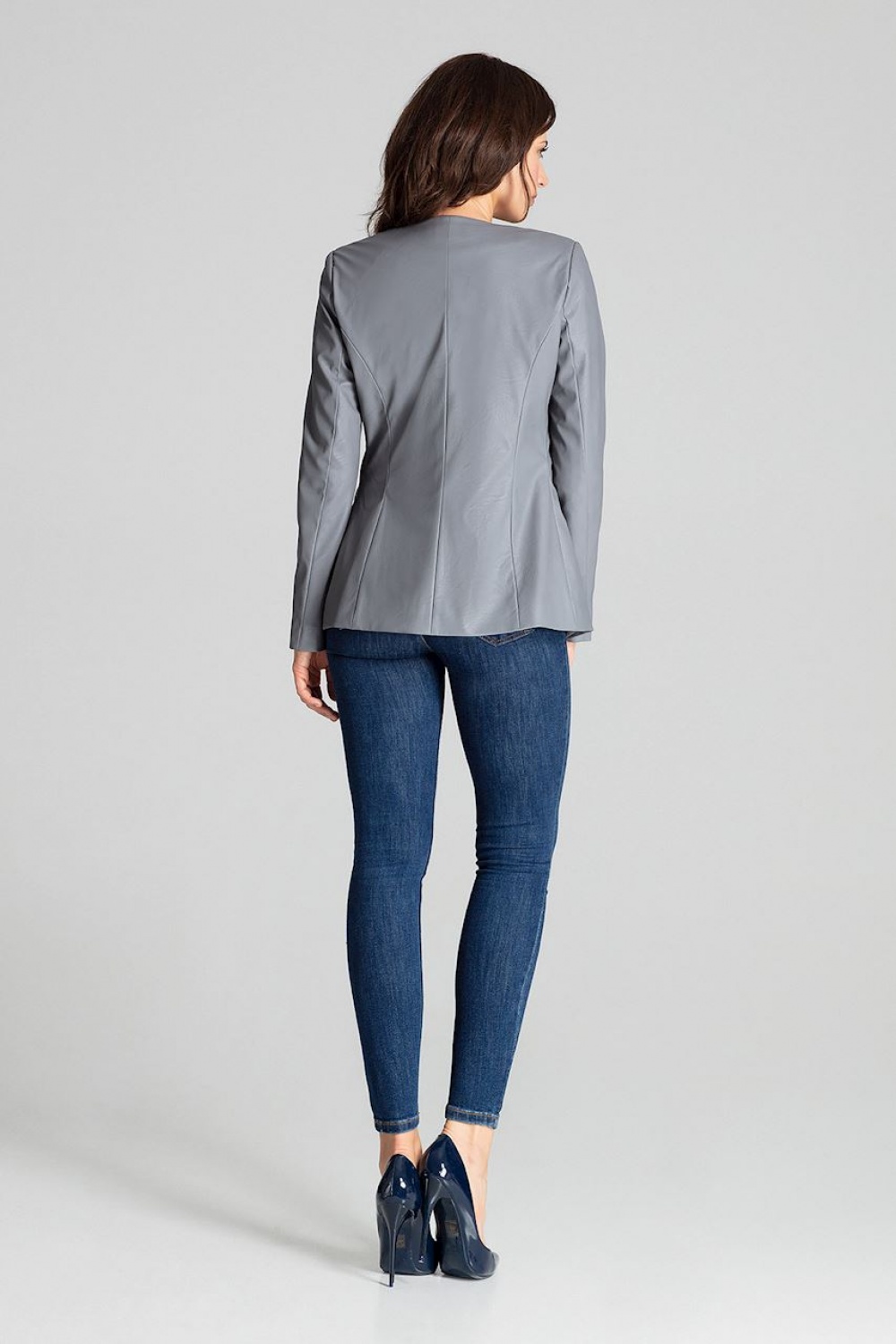 Żakiet Model L073 Grey - Lenitif139332 - Szary - obrazek 3