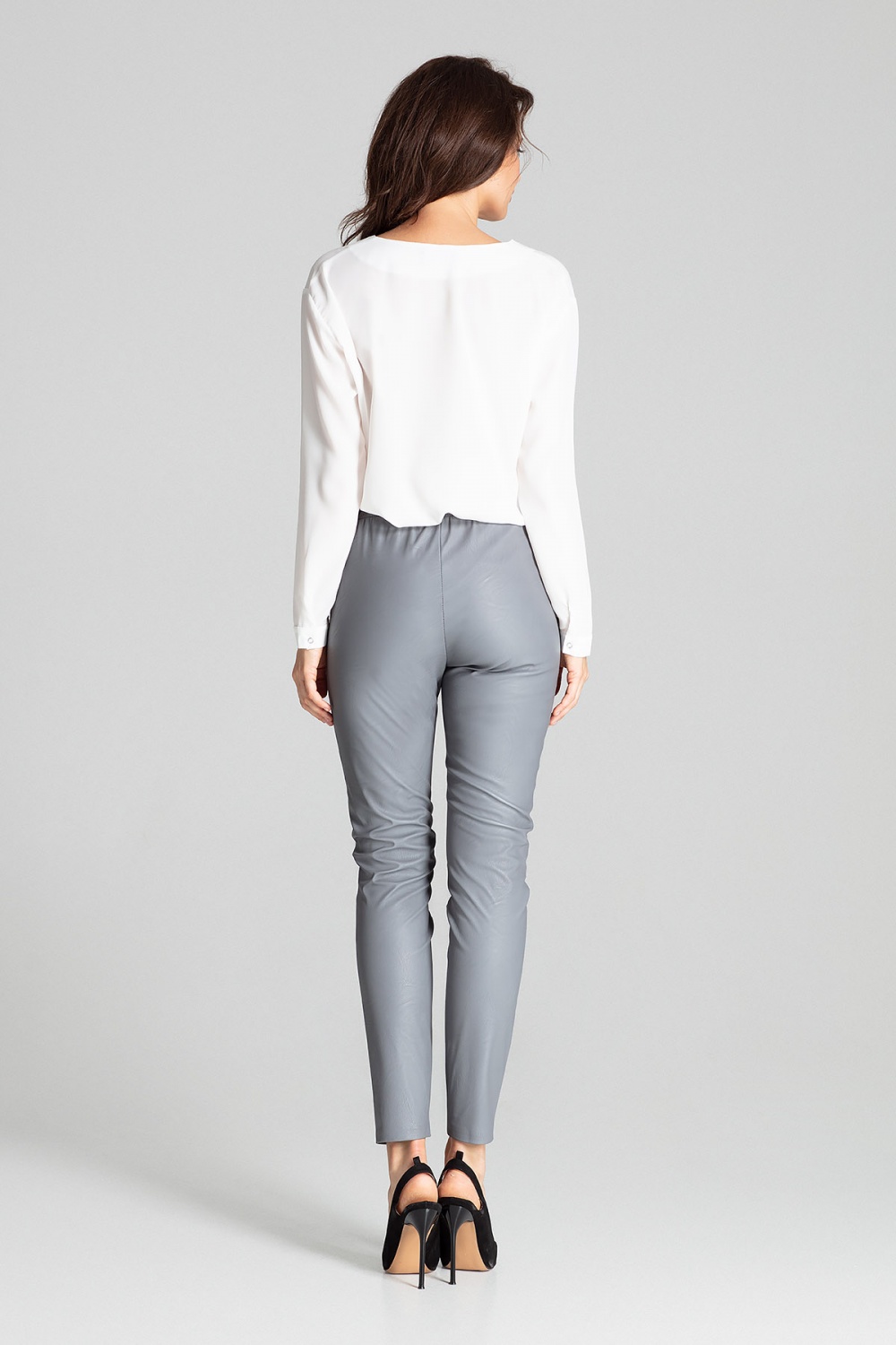 Spodnie Damskie Model L072 Grey - Lenitif139336 - Szary - obrazek 3