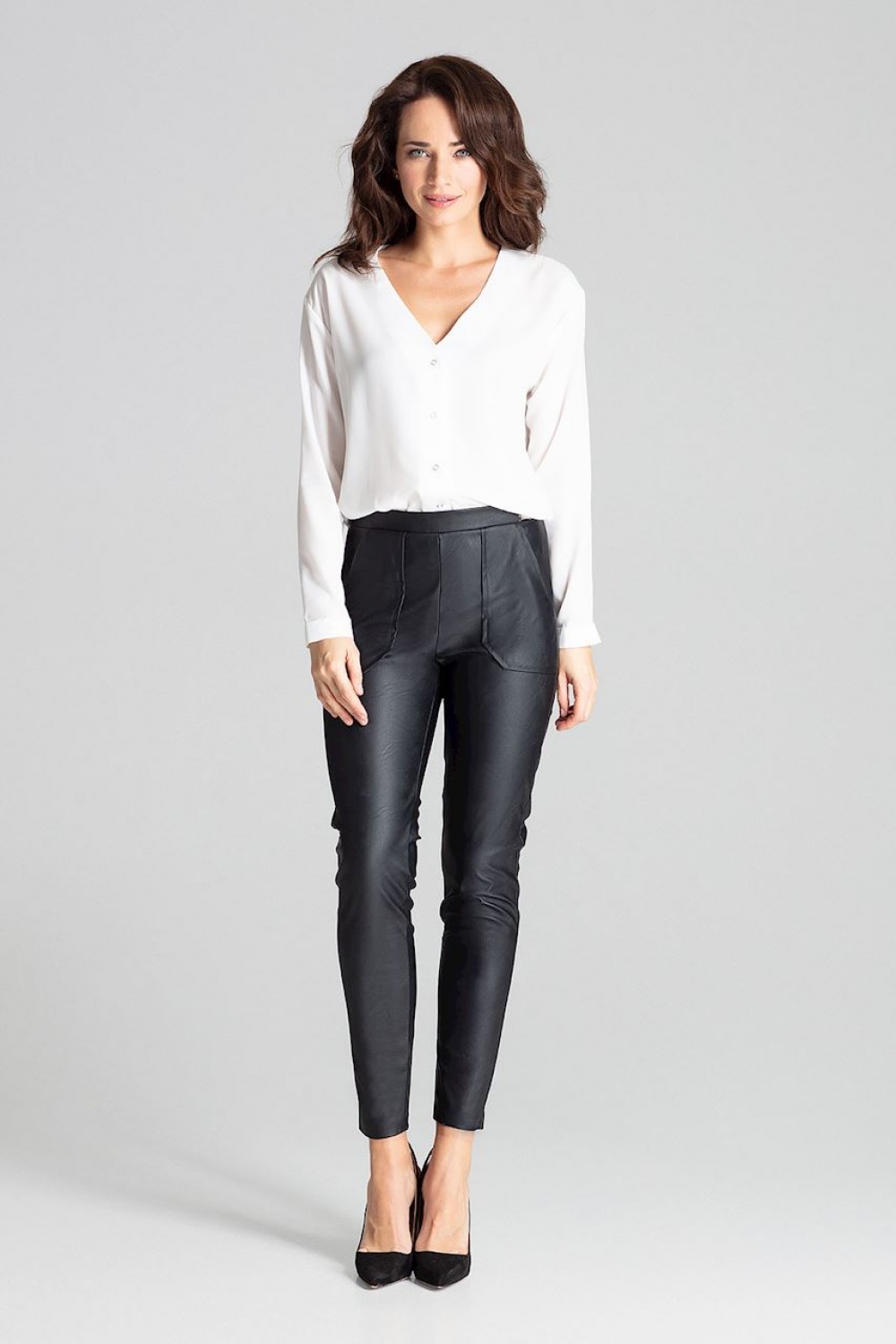 Spodnie Damskie Model L072 Black - Lenitif139339 - Czarny