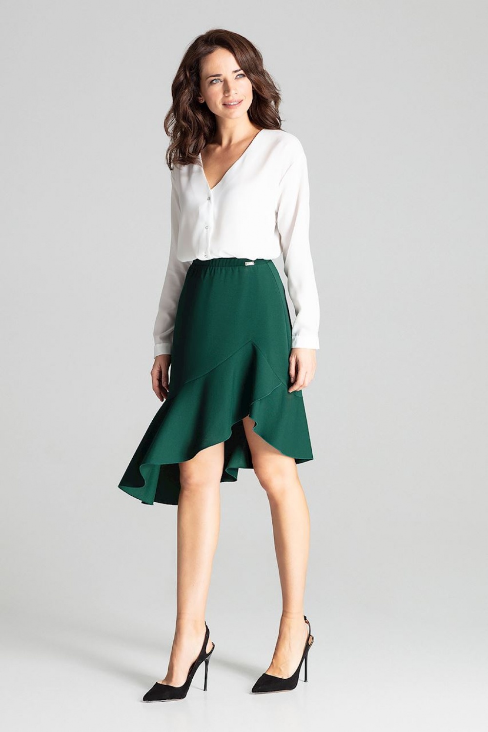 Spódnica Model L065 Green - Lenitif139365 - Zielony - obrazek 2