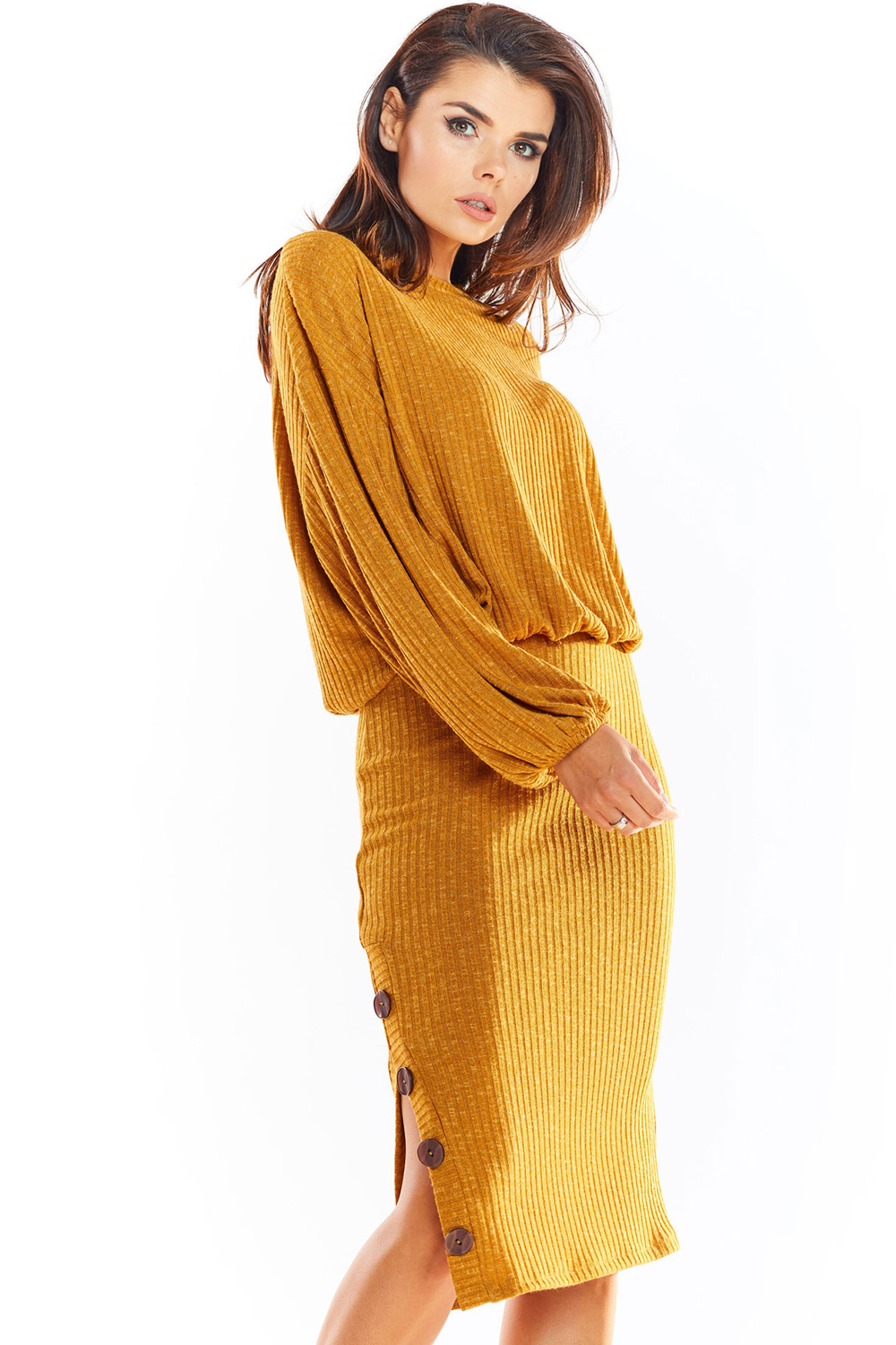Spódnica Model A317 Camel - awama139509 - Brązowy