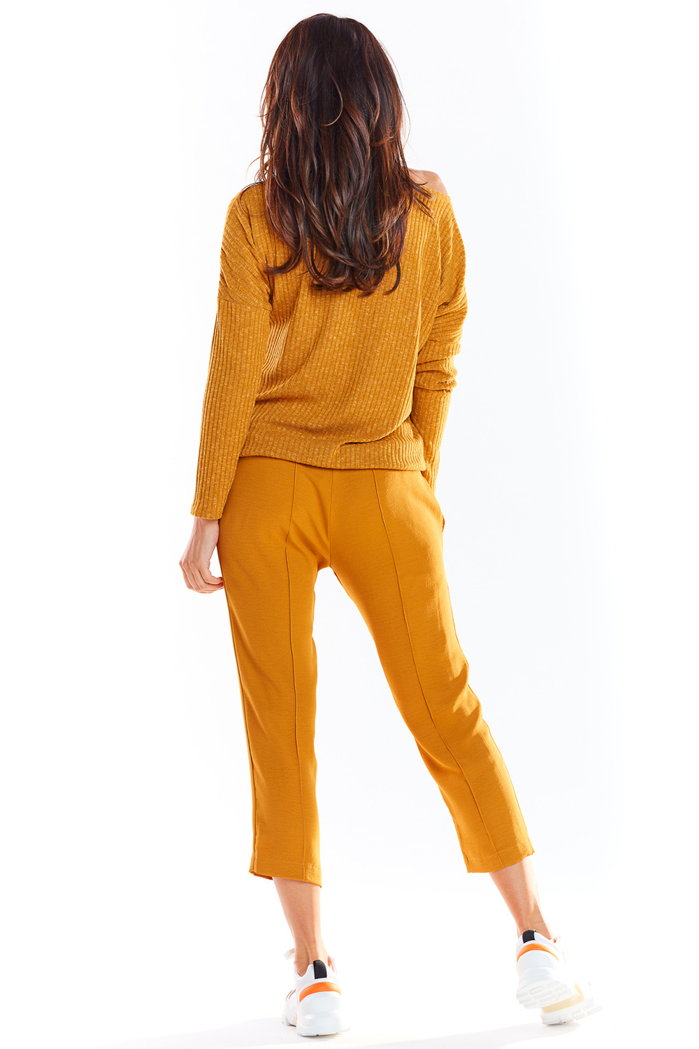 Sweter Damski Model A333 Camel - awama139552 - Brązowy - obrazek 3