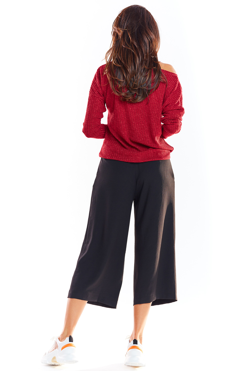 Sweter Damski Model A333 Bordo - awama139553 - Czerwony - obrazek 3