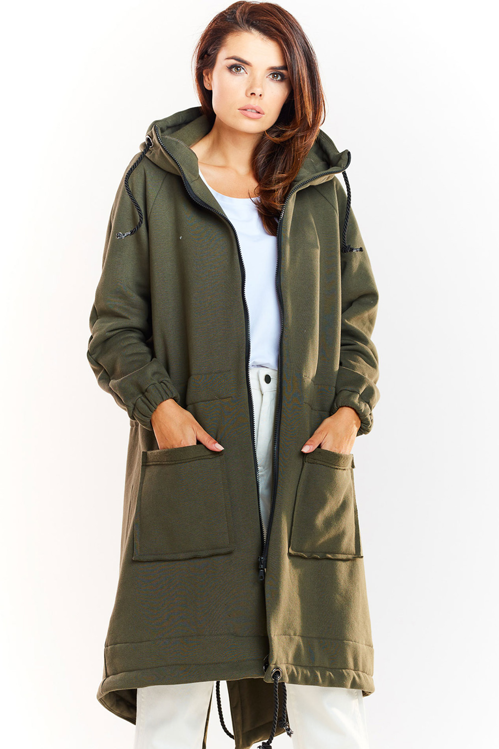 Bluza Damska Model M220 Khaki - Infinite You139629 - Zielony