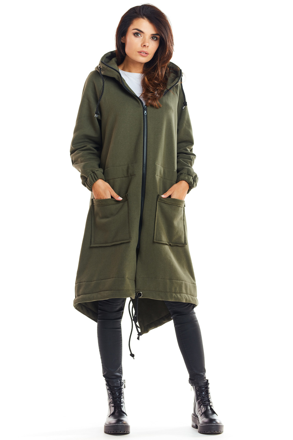 Bluza Damska Model M220 Khaki - Infinite You139629 - Zielony - obrazek 2