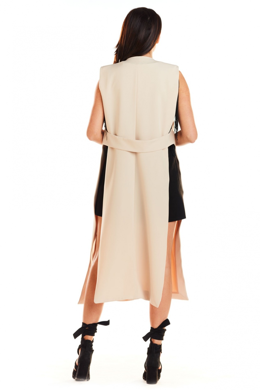 Kamizelka Damska Model A280 Beige - awama139939 - Beżowy - obrazek 3