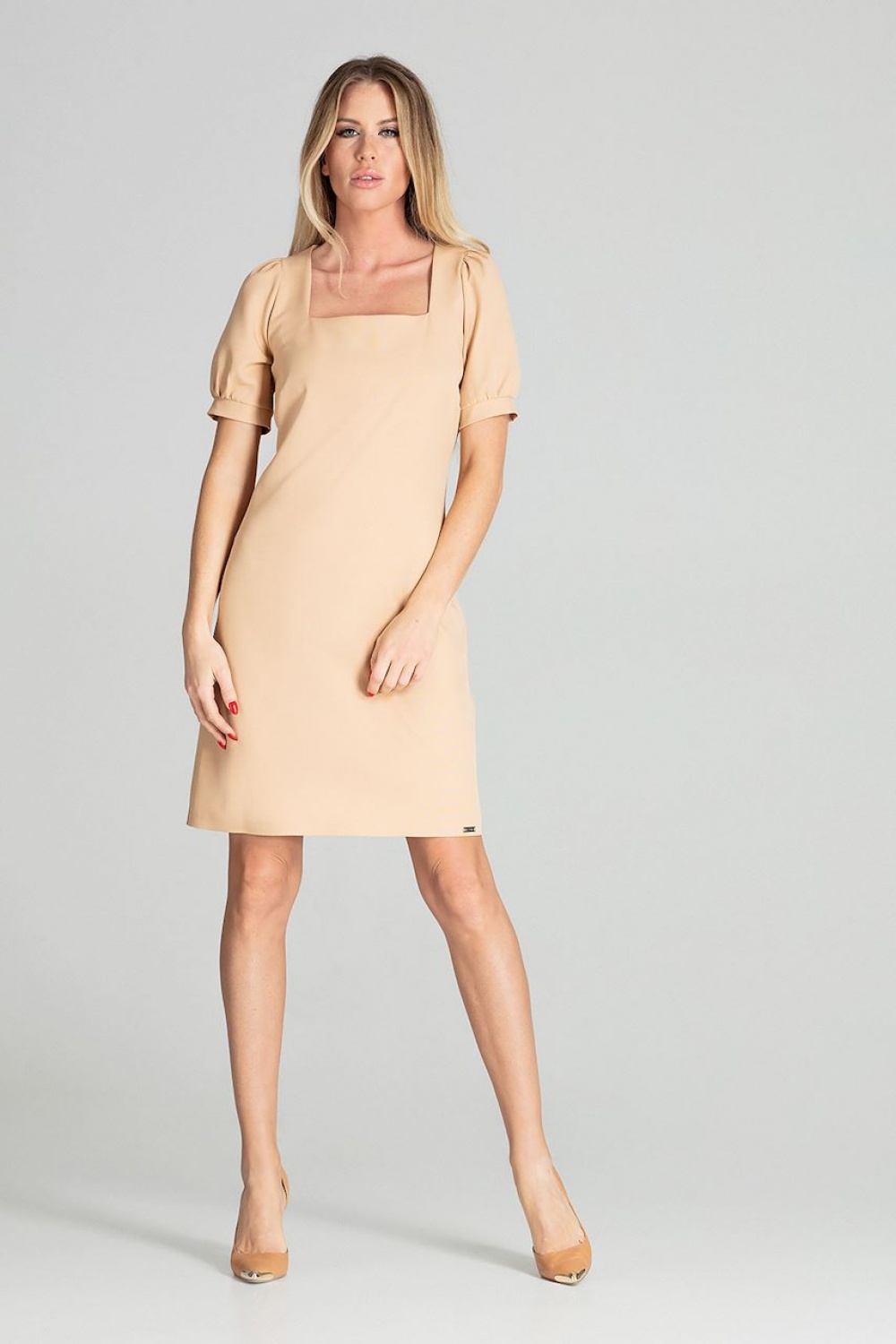 Sukienka Model M704 Beige - Figl141730 - Beżowy
