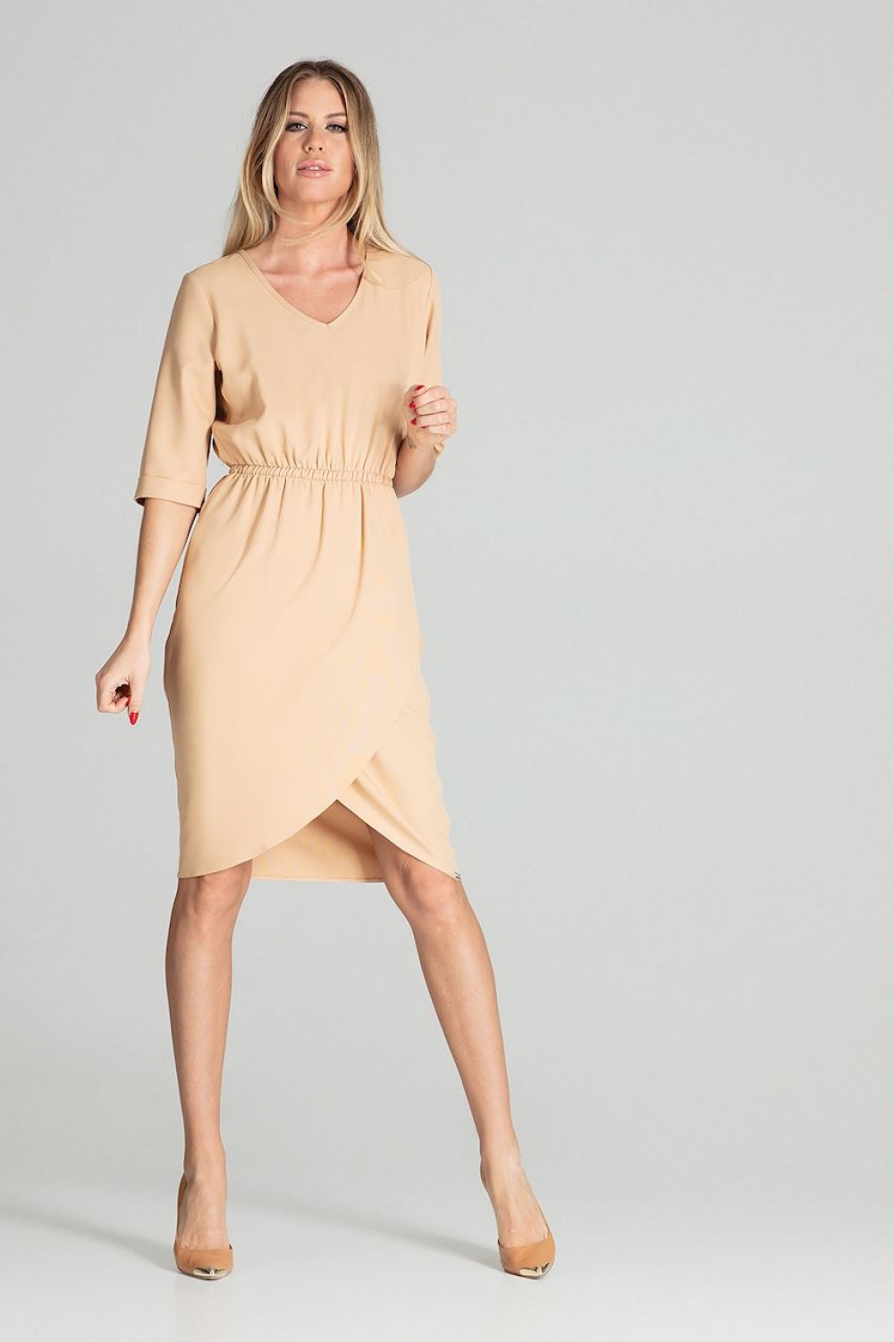 Sukienka Model M702 Beige - Figl141739 - Beżowy - obrazek 2