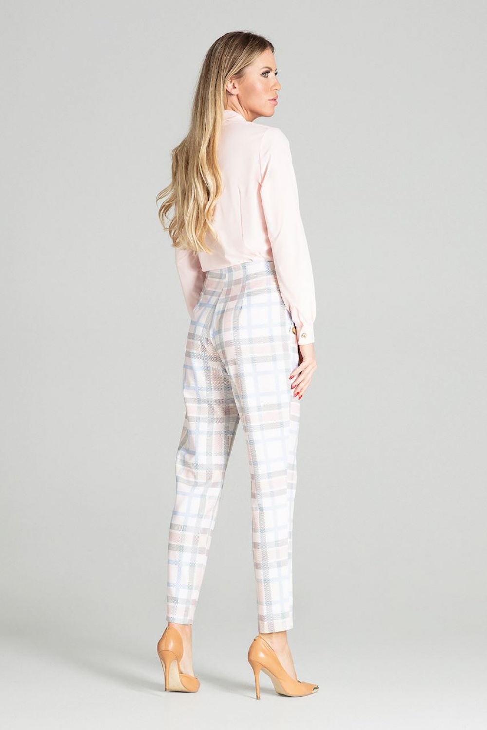 Koszula Damska Model M700 Pink - Figl141748 - Różowy - obrazek 3
