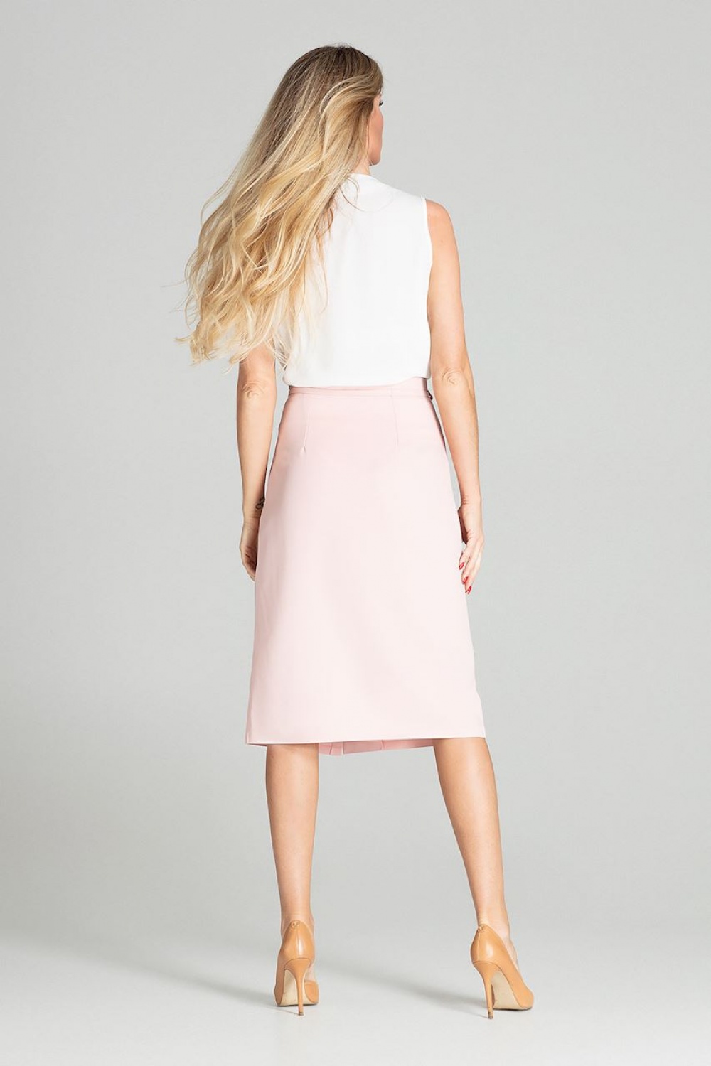 Spódnica Model M697 Pink - Figl141759 - Różowy - obrazek 3