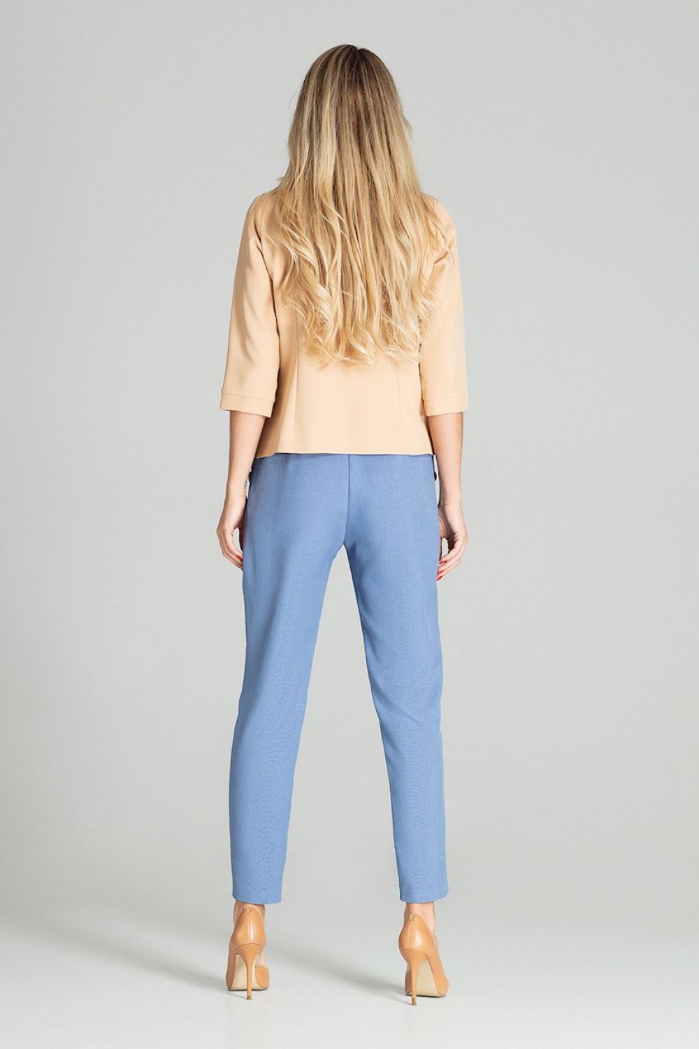 Spodnie Damskie Model M696 Blue - Figl141763 - Niebieski - obrazek 3