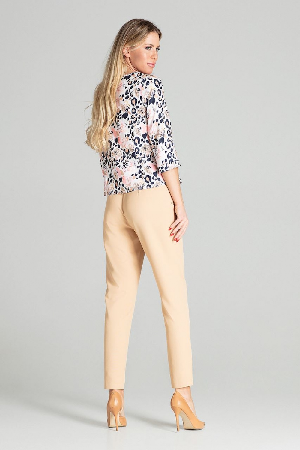 Spodnie Damskie Model M696 Beige - Figl141765 - Beżowy - obrazek 3