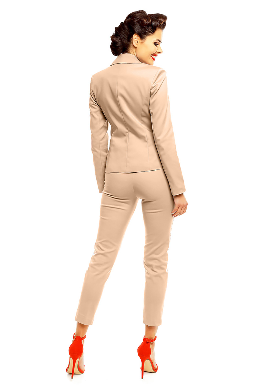 Spodnie Damskie Model 08 Beige - Cabba142416 - Beżowy - obrazek 3