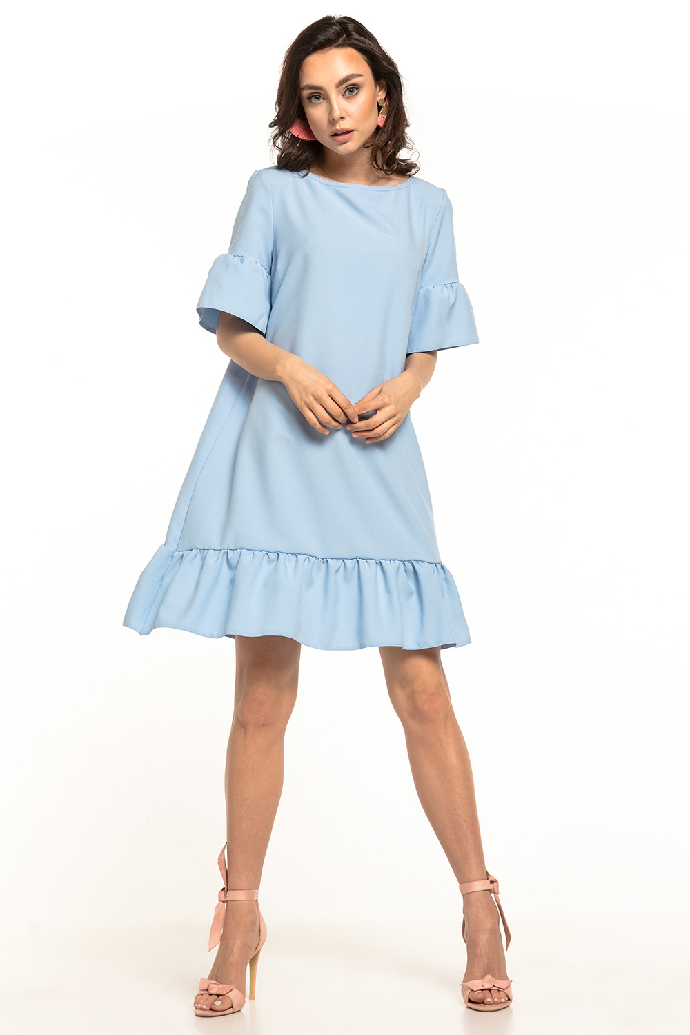 Sukienka Model T315/9 Light Blue - Tessita143223 - Niebieski