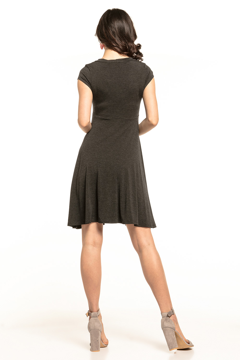 Sukienka Model T312/1 Dark Grey - Tessita143244 - Szary - obrazek 2