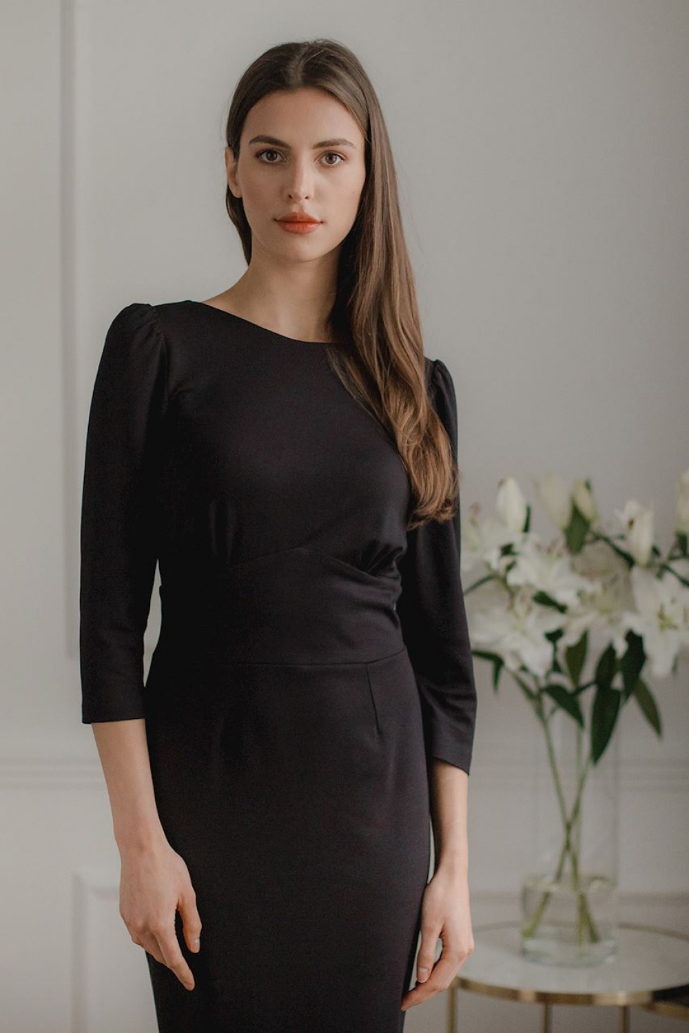 Sukienka Model L079 Black - Lenitif143914 - Czarny - obrazek 2