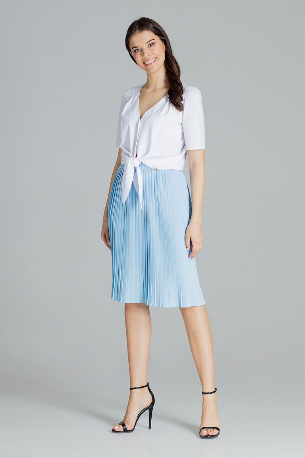 Spódnica Model L078 Blue - Lenitif143918 - Niebieski - obrazek 3