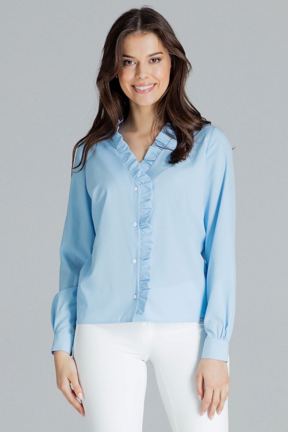 Bluzka Model L077 Blue - Lenitif143922 - Niebieski - obrazek 2