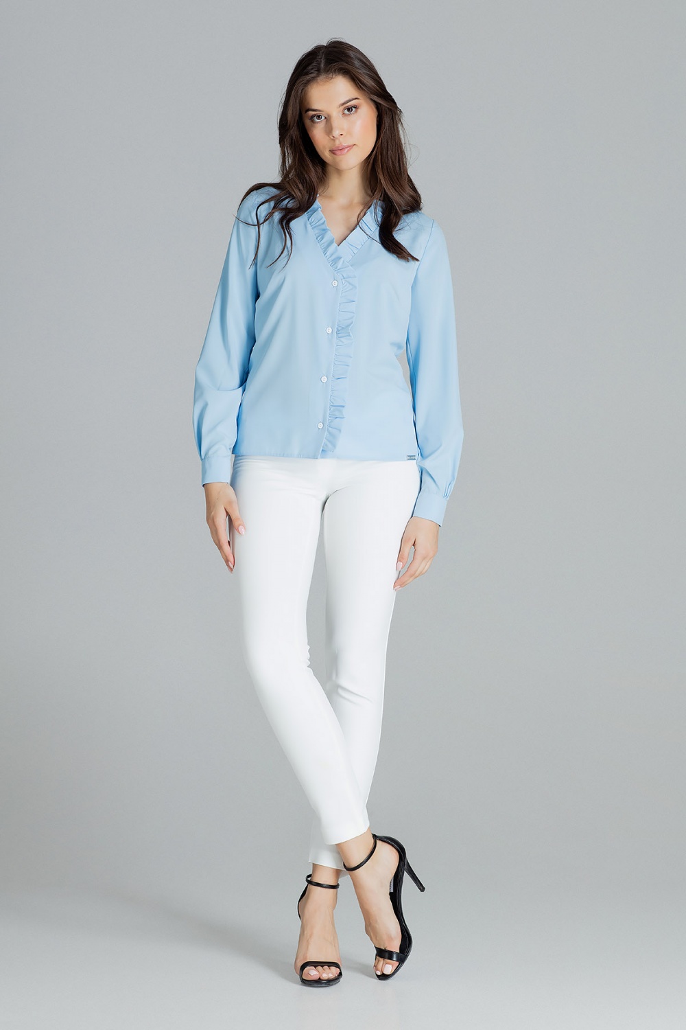 Bluzka Model L077 Blue - Lenitif143922 - Niebieski - obrazek 3