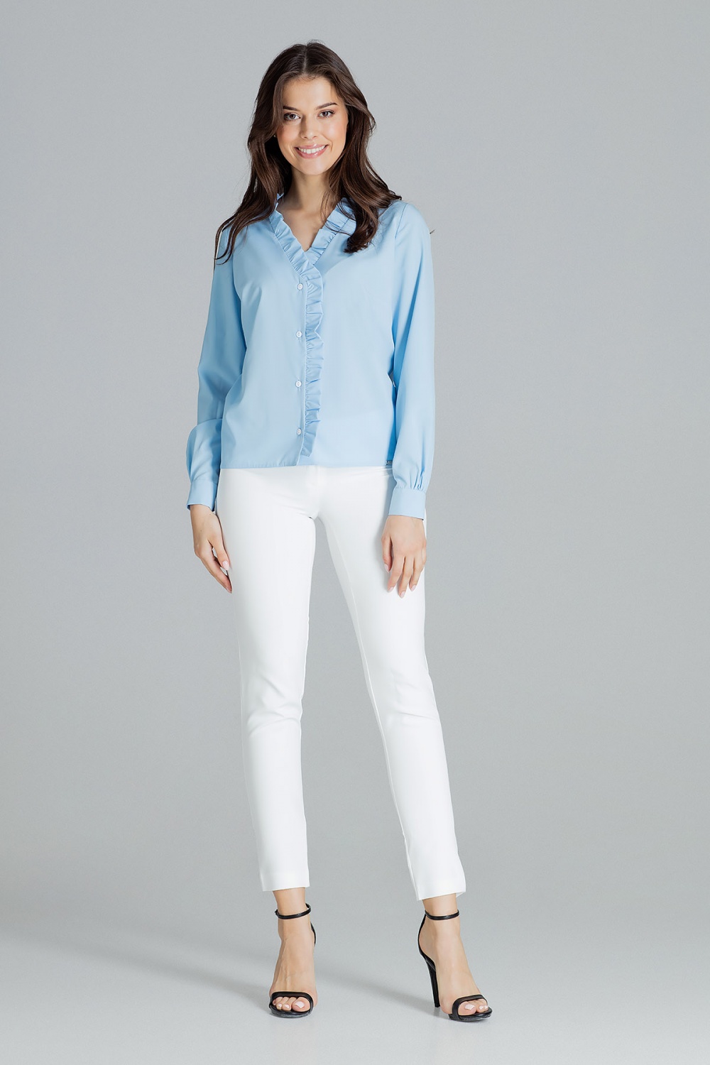 Bluzka Model L077 Blue - Lenitif143922 - Niebieski - obrazek 4