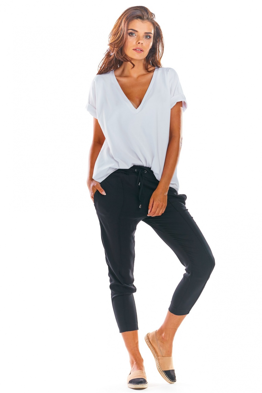 Spodnie Damskie Model A306 Black - awama144655 - Czarny - obrazek 2