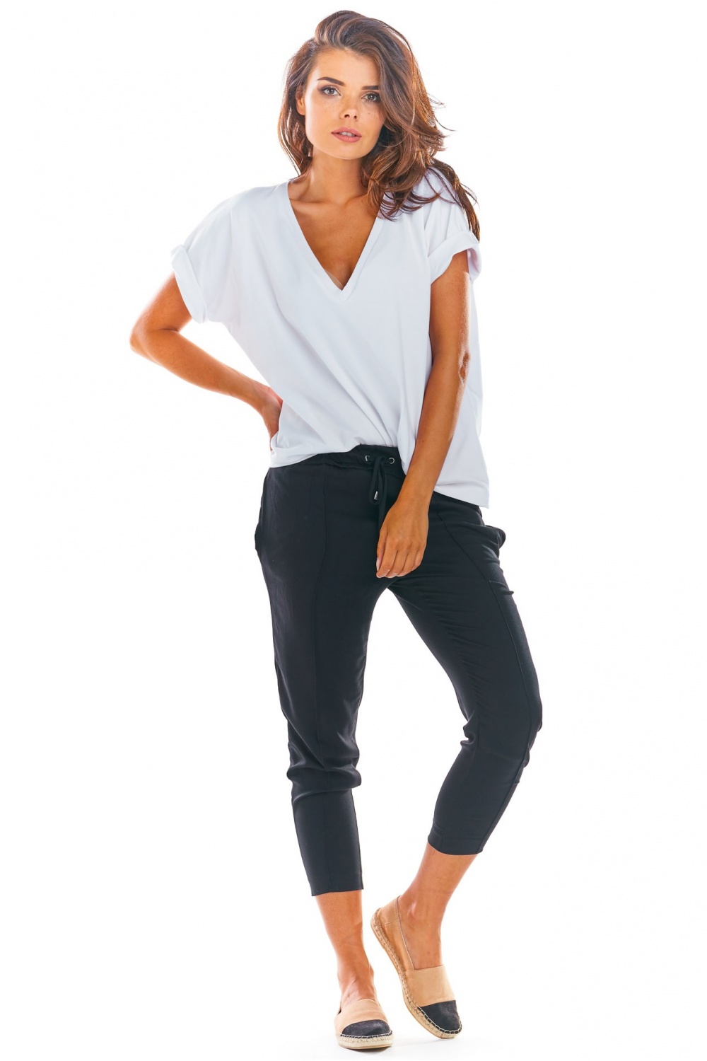 Spodnie Damskie Model A306 Black - awama144655 - Czarny - obrazek 3