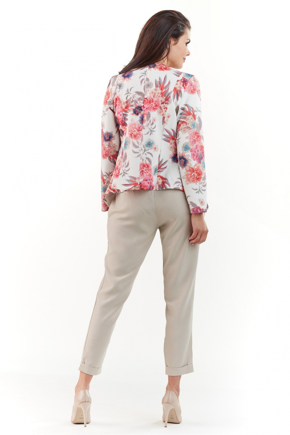 Żakiet Model A223 Flowers/Fuksja - awama144686 - Fioletowy - obrazek 3