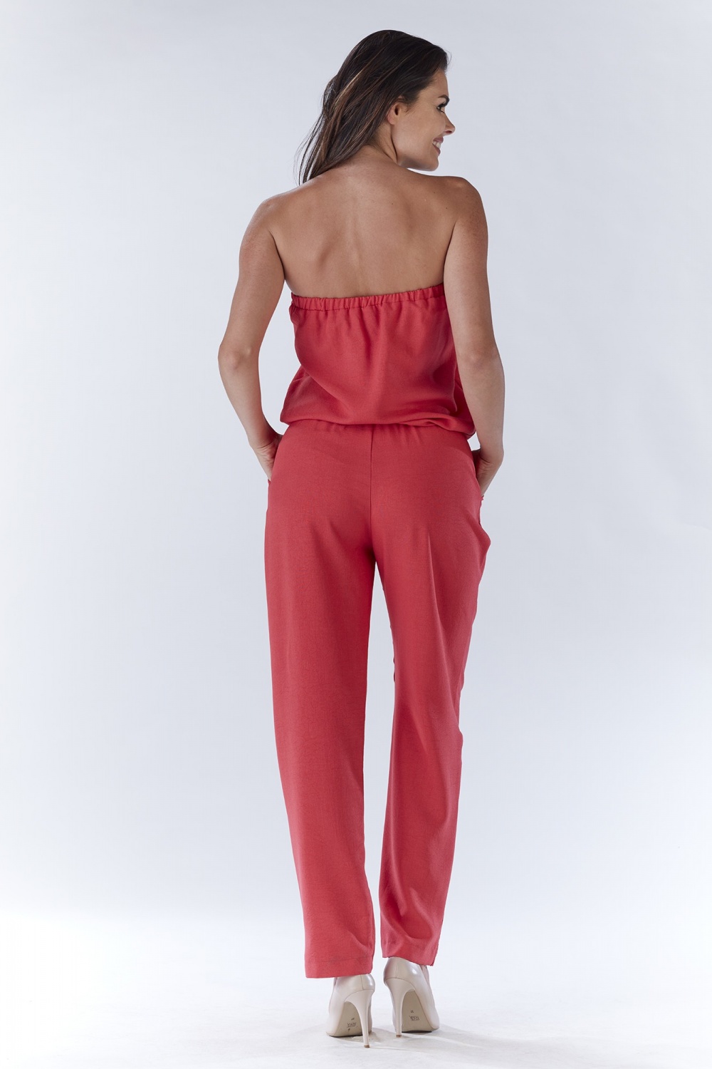 Kombinezon Damski Model A182 Pink - awama144699 - Różowy - obrazek 3