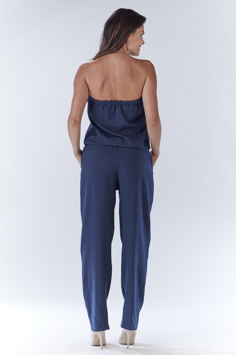 Kombinezon Damski Model A182 Navy - awama144701 - Granatowy - obrazek 3