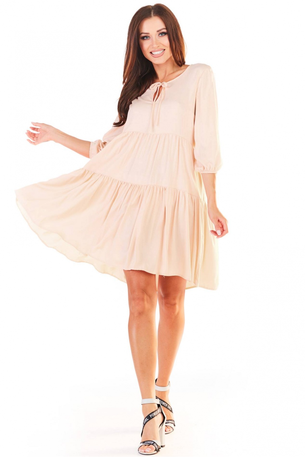 Sukienka Model A359 Beige - awama146522 - Beżowy