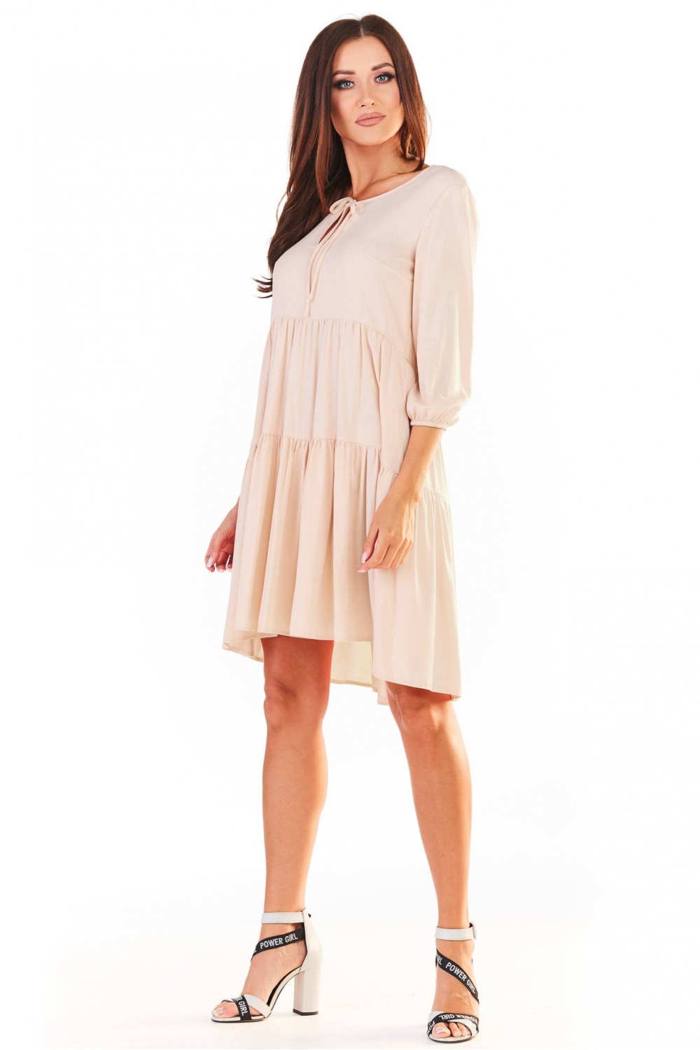 Sukienka Model A359 Beige - awama146522 - Beżowy - obrazek 2