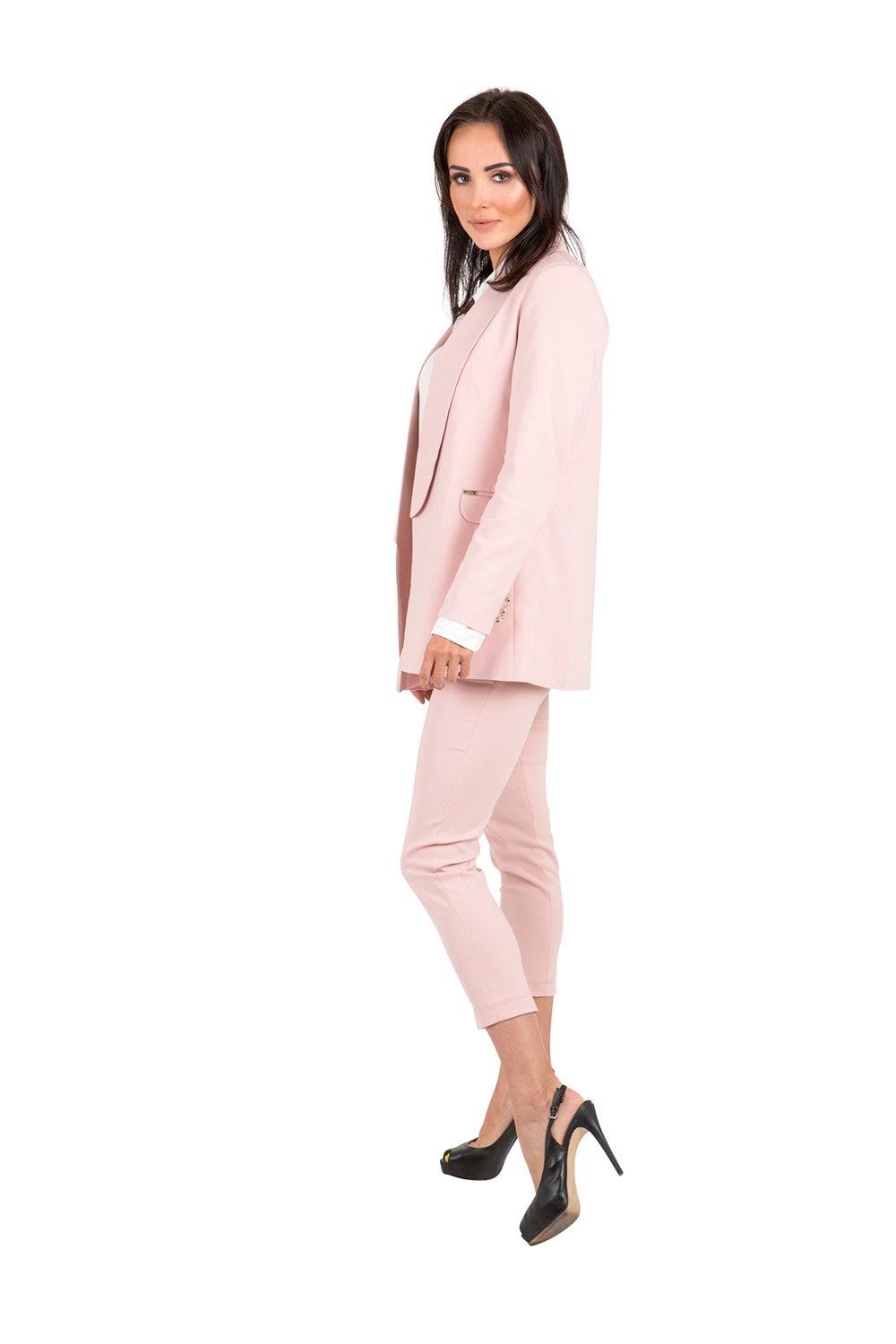 Marynarka Damska Model 09 Dirty Pink - Cabba146798 - Różowy - obrazek 3