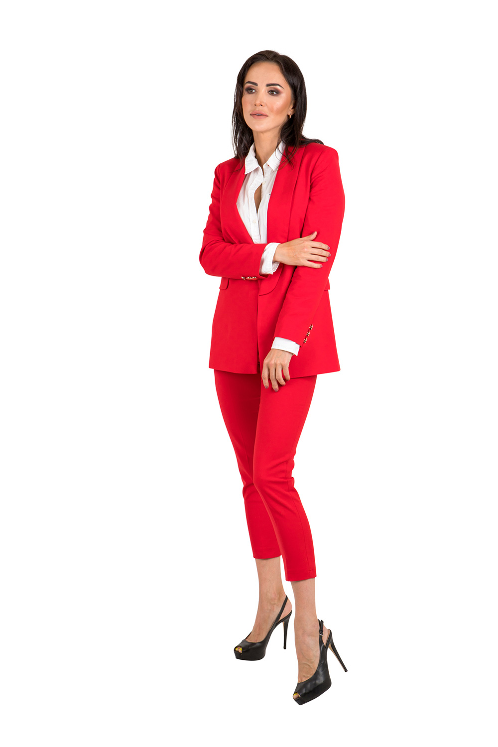 Marynarka Damska Model 09 Red - Cabba146802 - Czerwony - obrazek 2