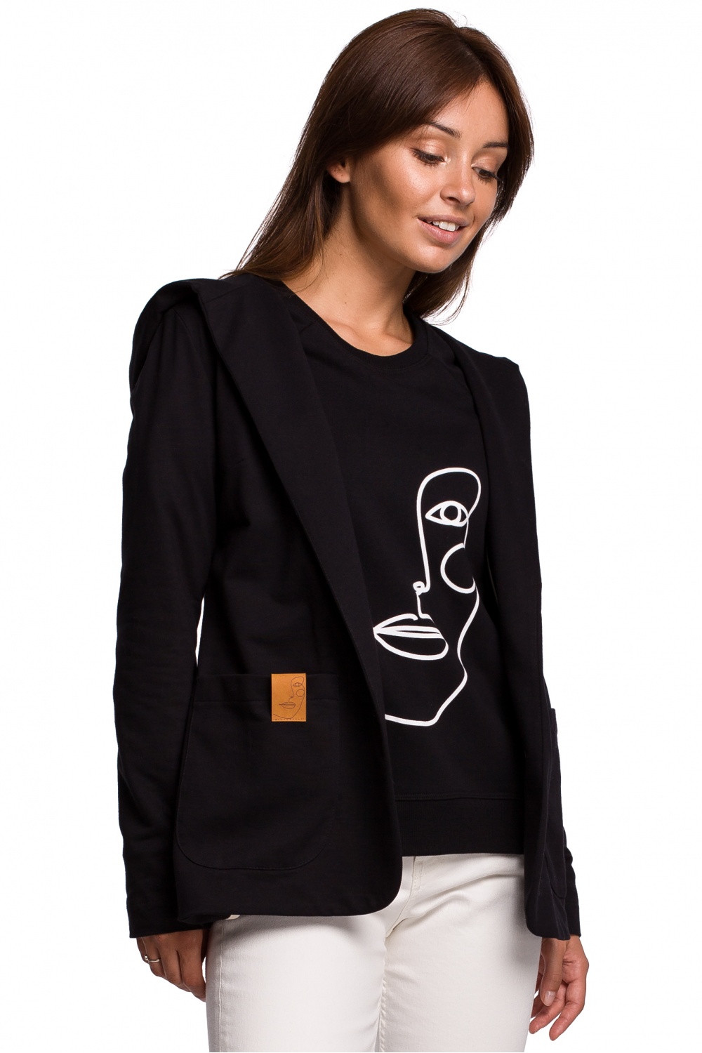 Żakiet Model B180 Black - BeWear147165 - Czarny