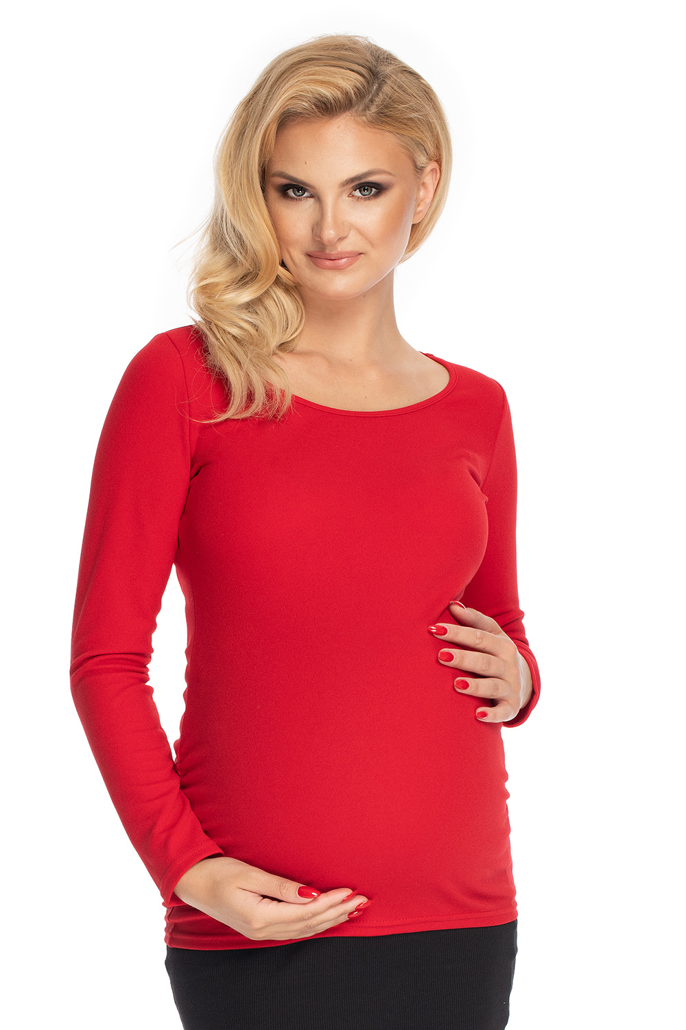 Bluzka Model 1708 Red - PeeKaBoo147519 - Czerwony
