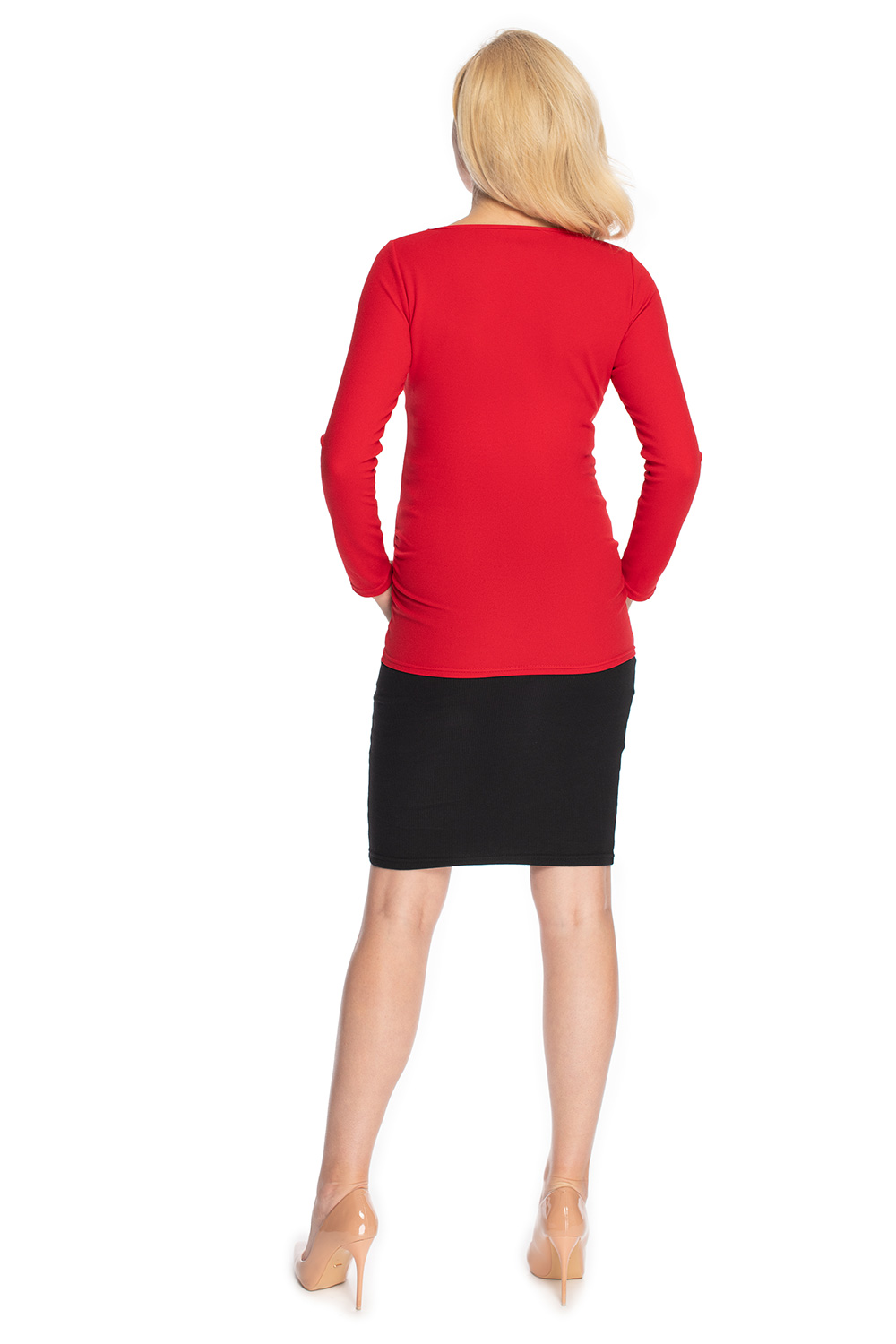 Bluzka Model 1708 Red - PeeKaBoo147519 - Czerwony - obrazek 3