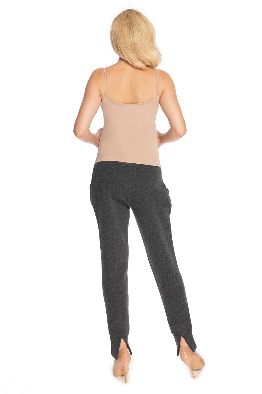 Spodnie Ciążowe Model 0175 Grafit - PeeKaBoo147524 - Szary - obrazek 3