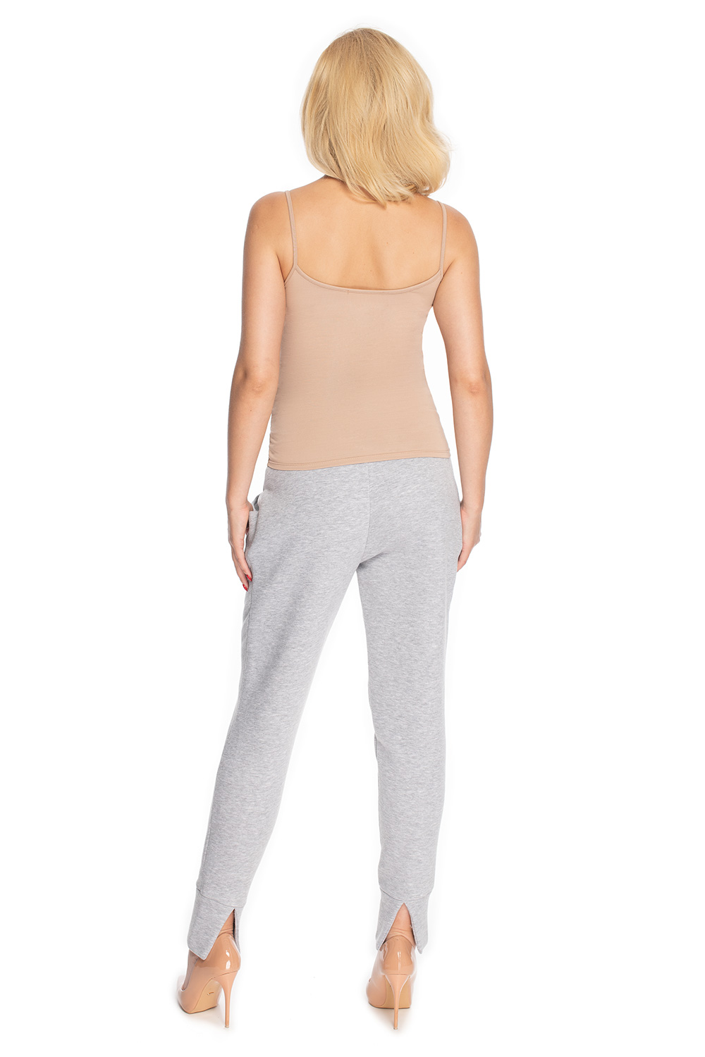 Spodnie Ciążowe Model 0175 Grey - PeeKaBoo147525 - Szary - obrazek 3
