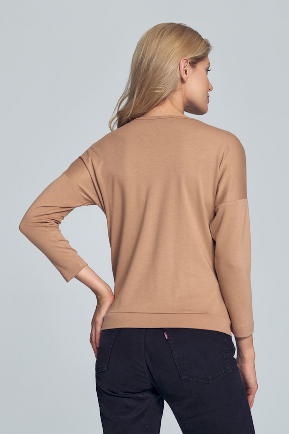 Bluzka Model M710 Beige - Figl147909 - Beżowy - obrazek 2