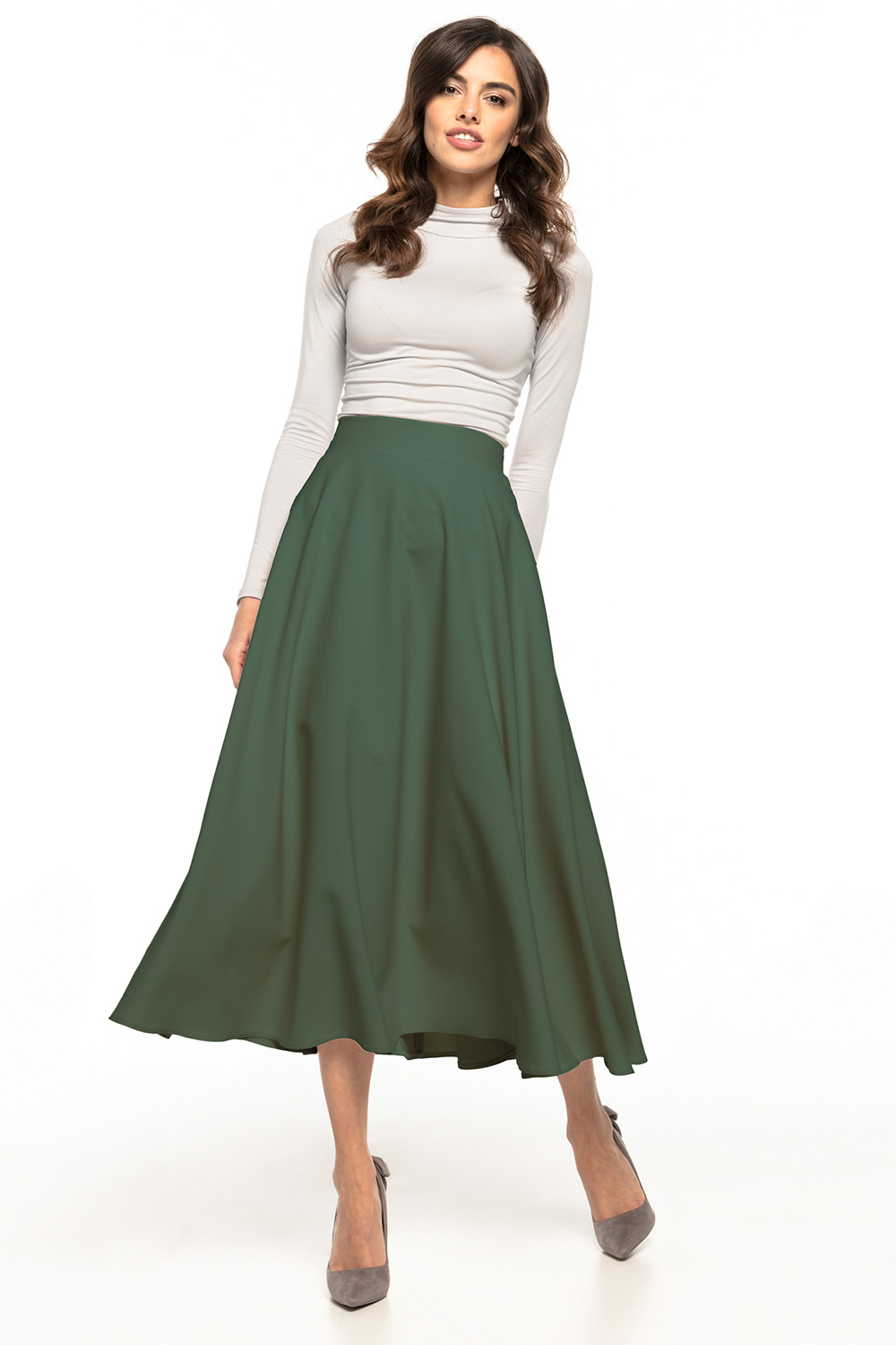 Spódnica Model T332/14 Khaki - Tessita148149 - Zielony