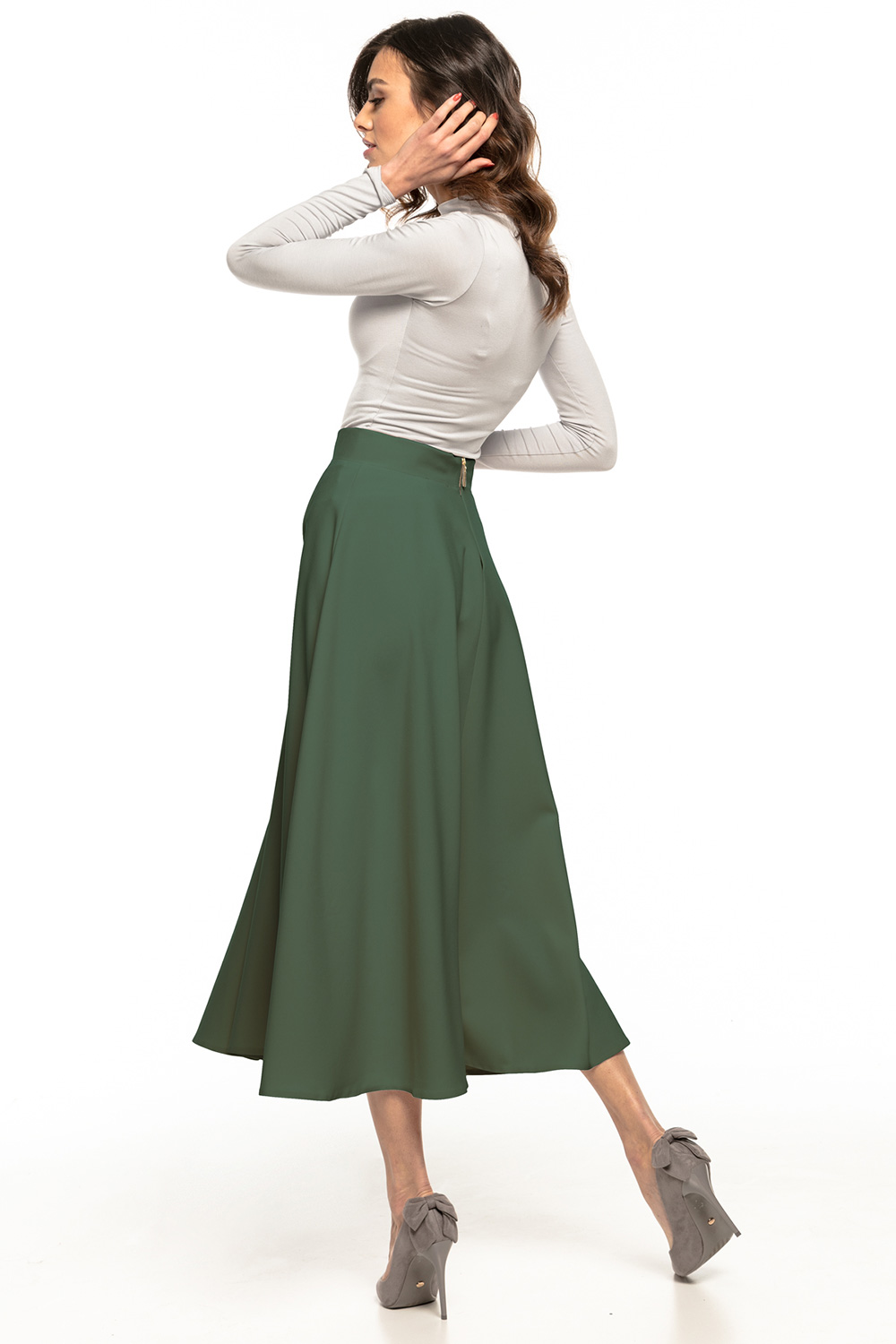 Spódnica Model T332/14 Khaki - Tessita148149 - Zielony - obrazek 2