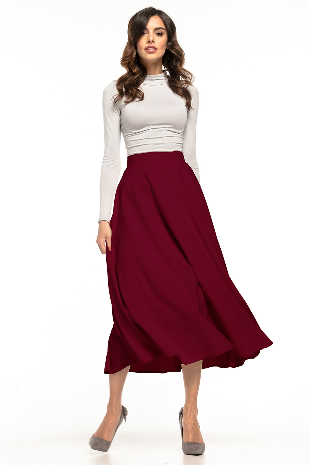 Spódnica Model T332/13 Bordo - Tessita148150 - Czerwony