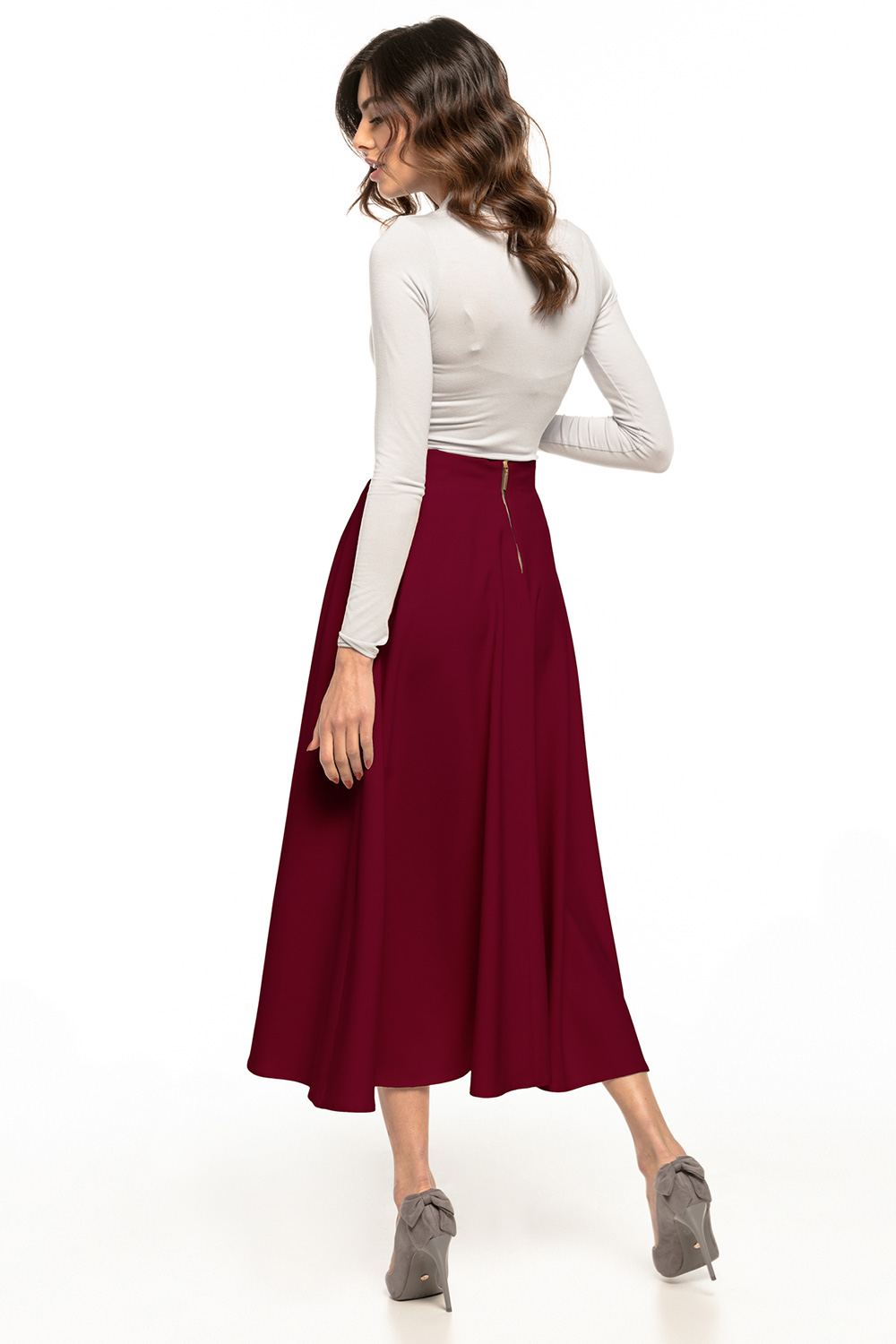Spódnica Model T332/13 Bordo - Tessita148150 - Czerwony - obrazek 2