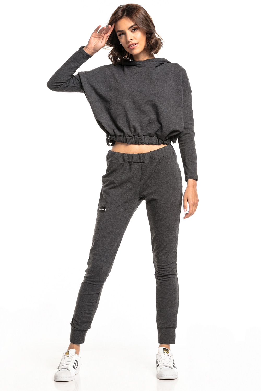 Bluza Damska Model T331/3 Dark Grey - Tessita148154 - Szary