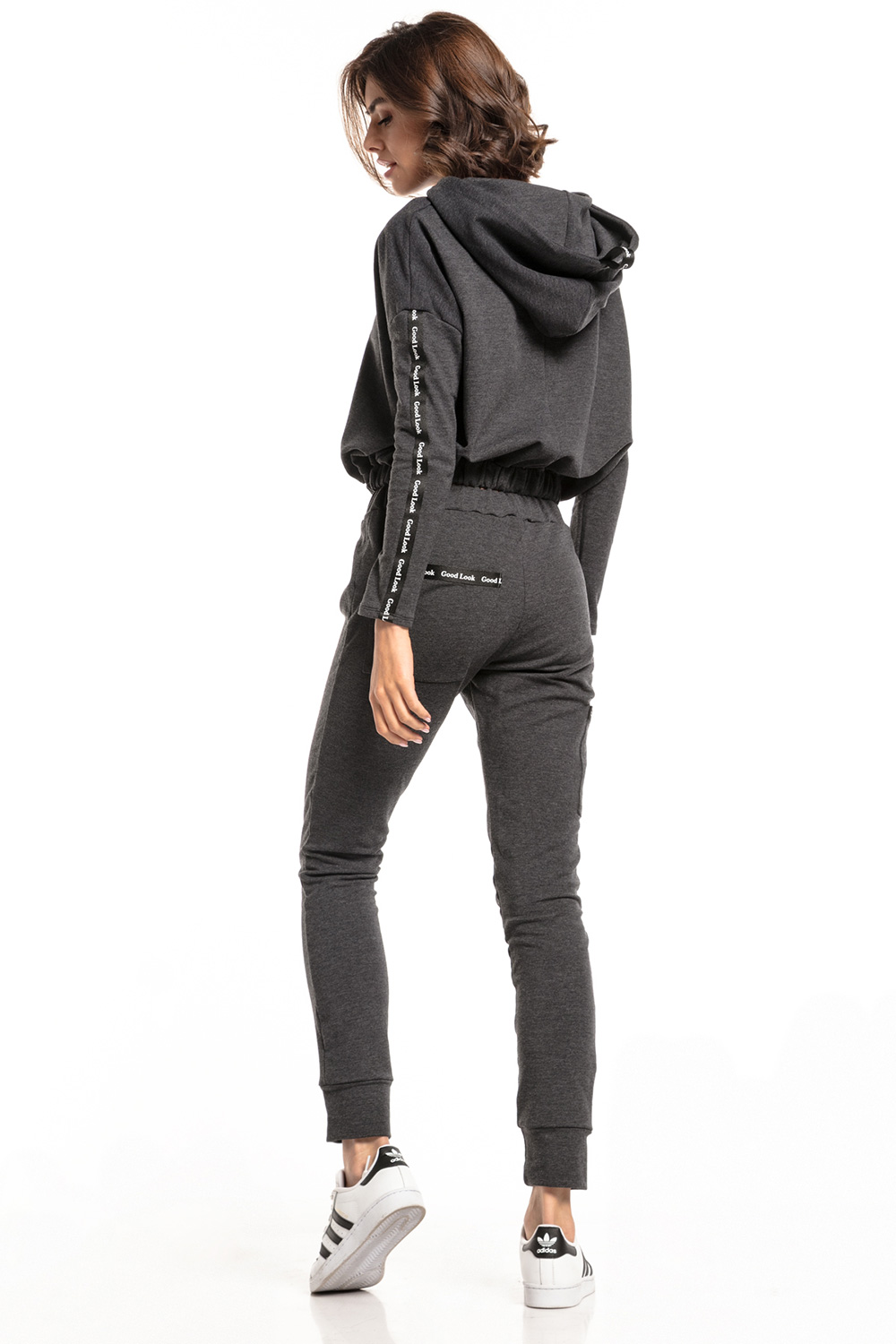 Bluza Damska Model T331/3 Dark Grey - Tessita148154 - Szary - obrazek 2