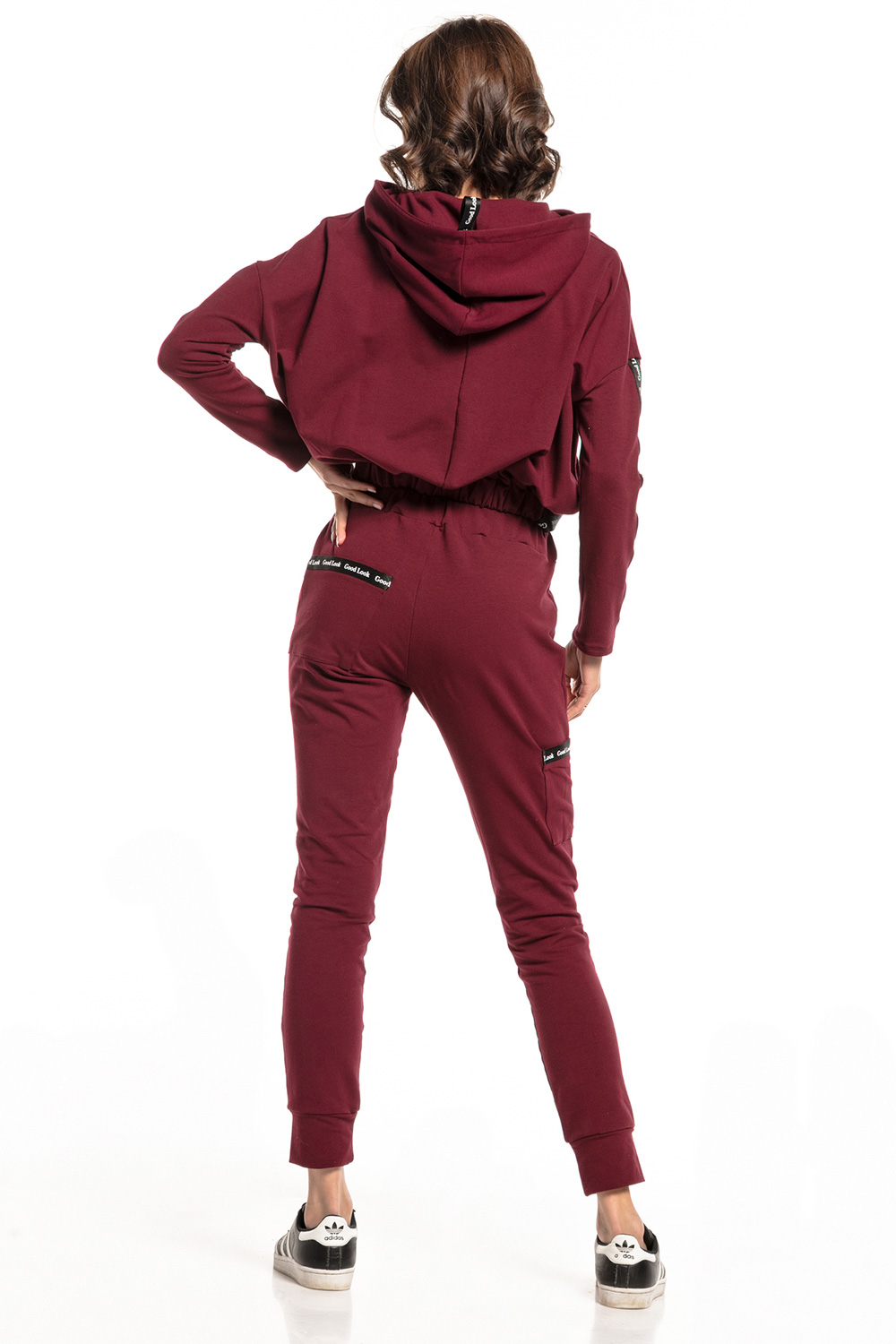 Spodnie Damskie Model T330/8 Bordo - Tessita148156 - Czerwony - obrazek 2